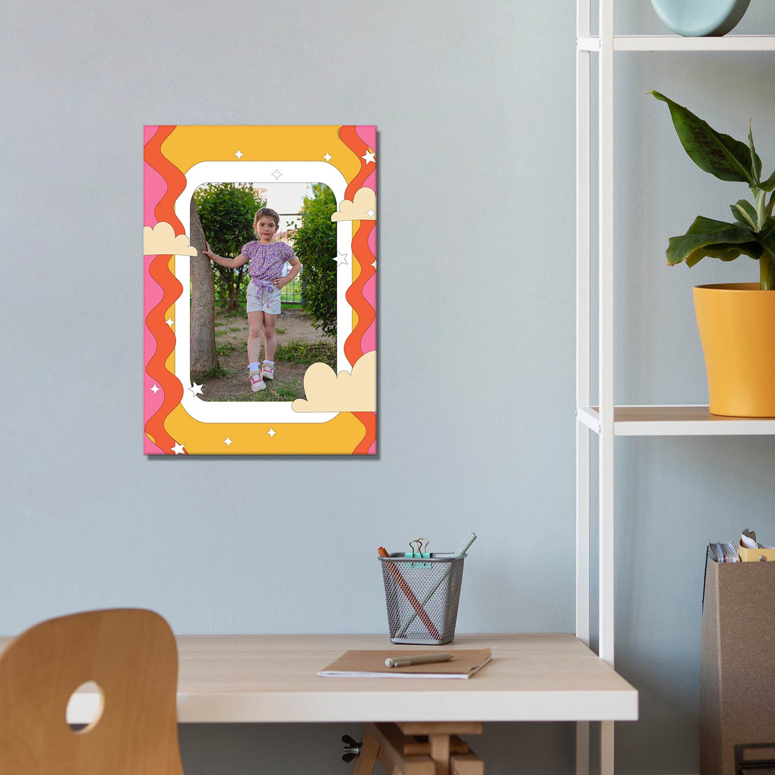 Κάθετος θεματικός καμβάς σύννεφα